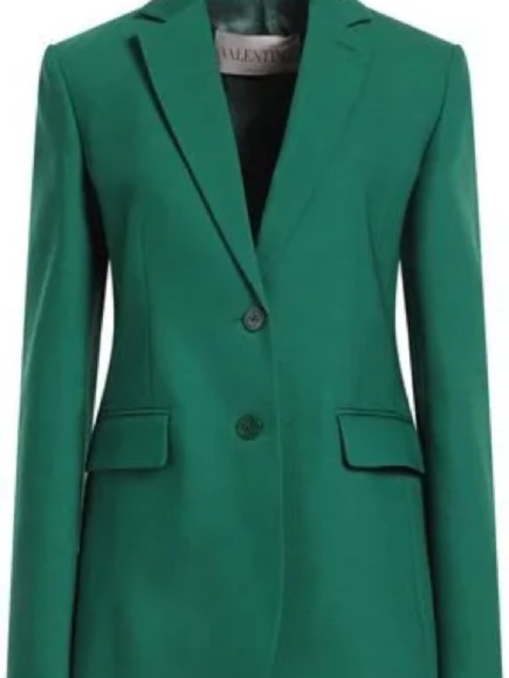 NWT and Hanger Valentino Green Single-Breasted Tailored Blazer and Suit Pants